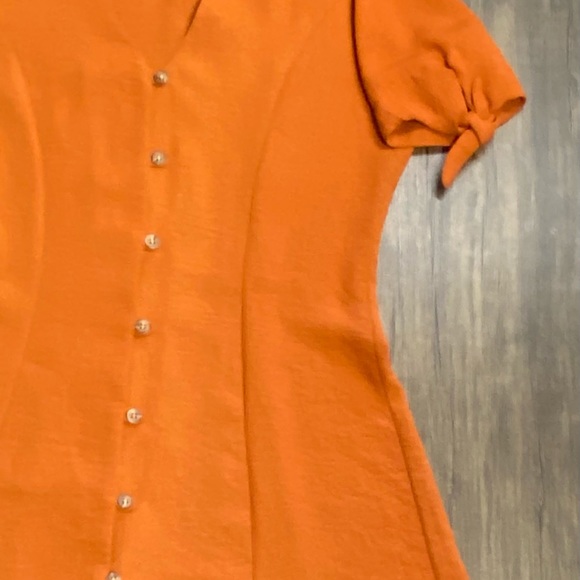 Plunging neckline mini dress with details on sleeves - Picture 5 of 7